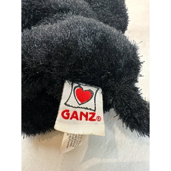 Ganz Webkinz Black Cat Plush Toy With Green Eyes 8” Stuffed Animal Soft - Picture 6 of 6